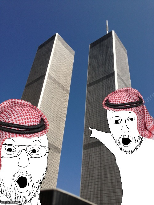 9/11 soyjack Blank Meme Template