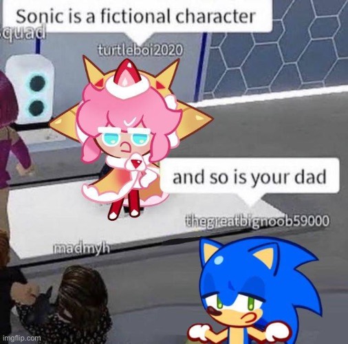 image tagged in cookie run kingdom,sonic the hedgehog | made w/ Imgflip meme maker