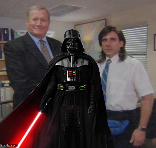 When Your Custom Character Appears in a Cutscene | image tagged in the office congratulations,star wars,darth vader | made w/ Imgflip meme maker