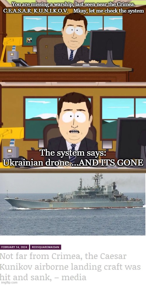 Image tagged in aaand it's gone,and it's gone south park - Imgflip