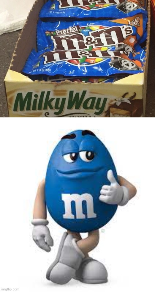 Pretzel M&M's | image tagged in blue m m,milky way,you had one job,memes,candy,candies | made w/ Imgflip meme maker