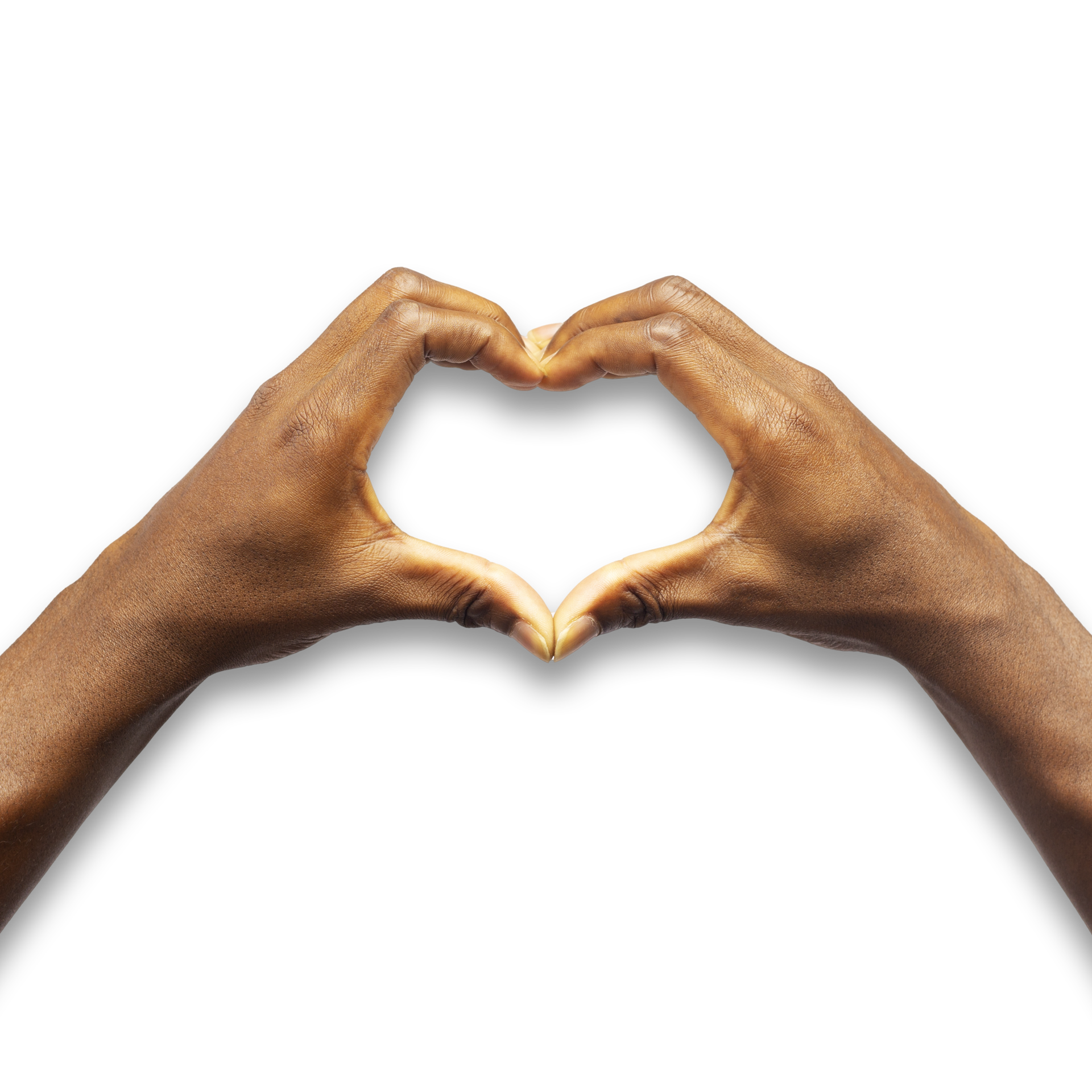 Heart hands transparent Blank Meme Template