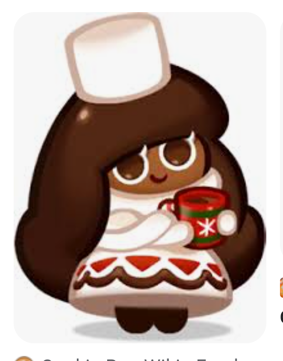 High Quality Cocoa Cookie Cute Design Blank Meme Template