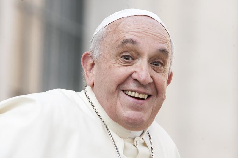 High Quality Pope smiling Blank Meme Template