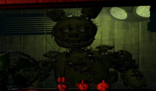 Springtrap stare Blank Meme Template