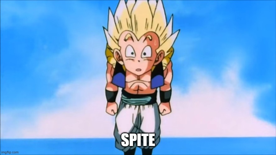 Gotenks Meme | SPITE | image tagged in gotenks meme | made w/ Imgflip meme maker