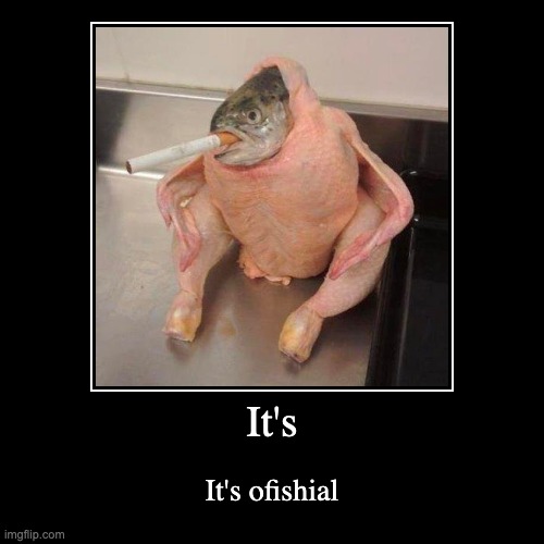 It's | It's ofishial | image tagged in funny,demotivationals | made w/ Imgflip demotivational maker