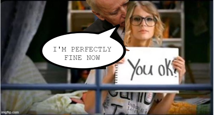 Sniff Taylor | I'M PERFECTLY FINE NOW | image tagged in you ok taylor swift | made w/ Imgflip meme maker