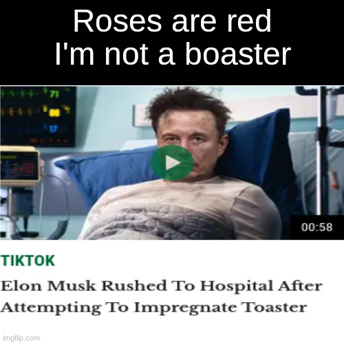 the magic of the onion | Roses are red
I'm not a boaster | image tagged in satire,elon musk,roses are red | made w/ Imgflip meme maker