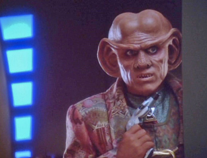 Quark with a Phaser Blank Meme Template