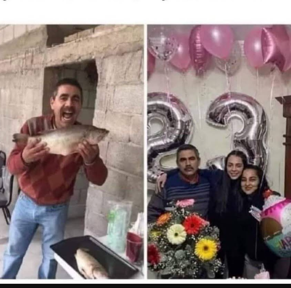 High Quality Fish caught eating smile vs 23 birthday party frown Blank Meme Template