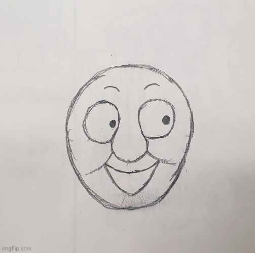 Test Face | image tagged in thomas the tank engine,test,drawing | made w/ Imgflip meme maker