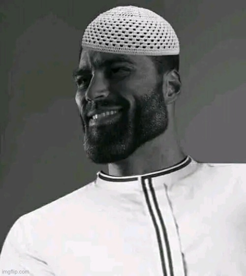 Halal Giga Chad | image tagged in halal giga chad | made w/ Imgflip meme maker