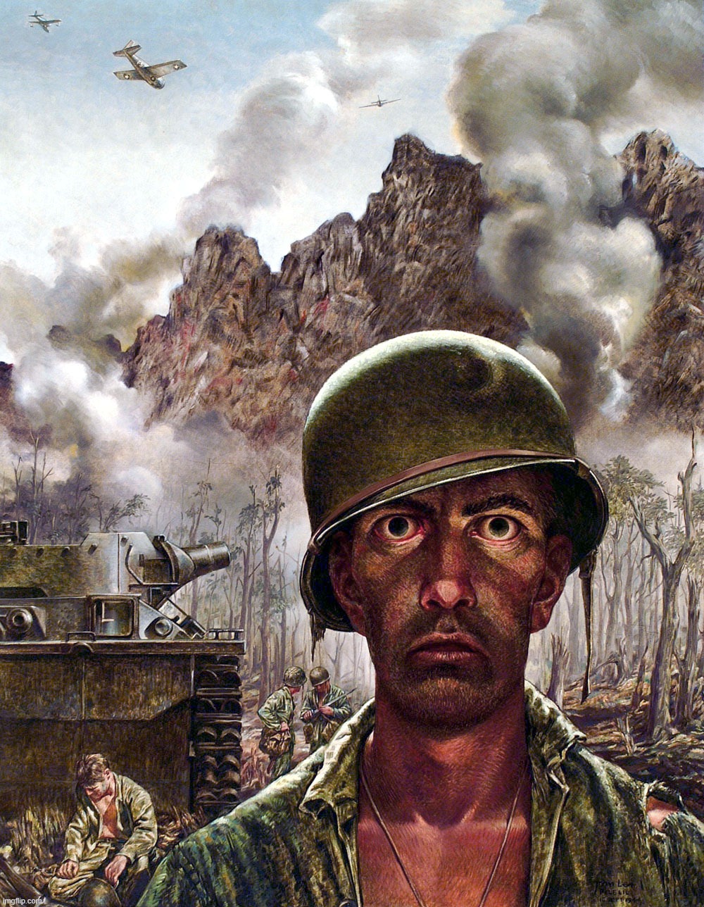 CENTAURA players trying not to have PTSD: | image tagged in 1000 yard stare | made w/ Imgflip meme maker
