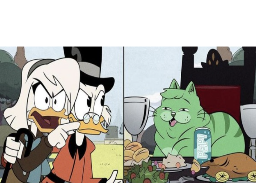 DuckTales cat meme Blank Meme Template