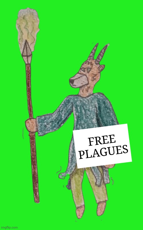 Resheph is giving out free plagues apparently | FREE PLAGUES | image tagged in resheph god of plague | made w/ Imgflip meme maker