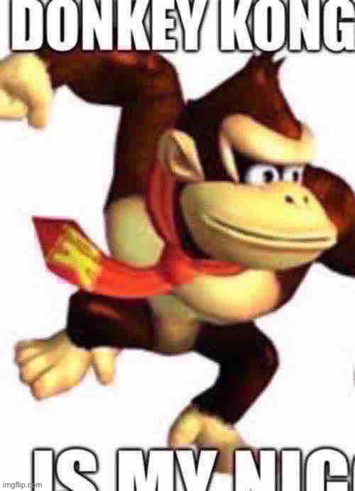 Guys it’s cropped calm down | image tagged in donkey kong | made w/ Imgflip meme maker