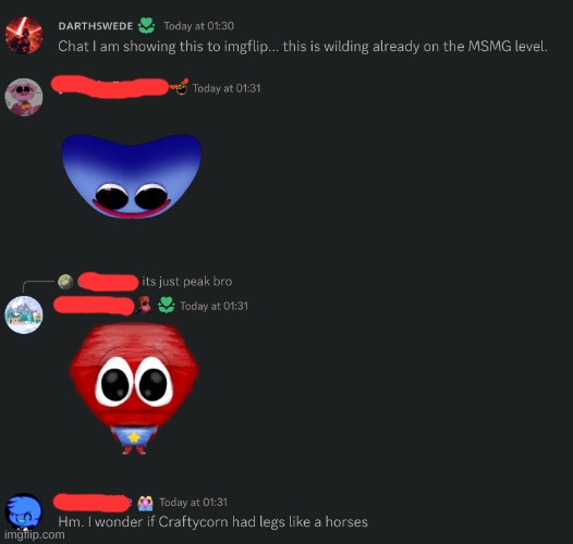 Before I sleep, the Poppy Playtime server is wilding on discord. | made w/ Imgflip meme maker