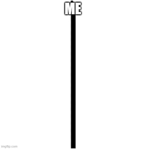Vertical Line | ME | image tagged in vertical line | made w/ Imgflip meme maker
