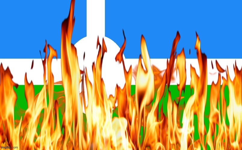 High Quality Burning the eroican flag second version Blank Meme Template