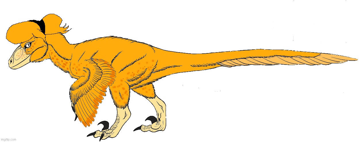 Cameron Walden as the Dakotaraptor | image tagged in vivziepop,dinosaur,raptor | made w/ Imgflip meme maker