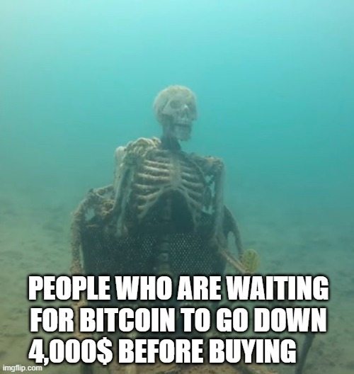 Bitcoin skepticals | PEOPLE WHO ARE WAITING FOR BITCOIN TO GO DOWN 4,000$ BEFORE BUYING | image tagged in bitcoin skepticals,bitcoin,btc | made w/ Imgflip meme maker