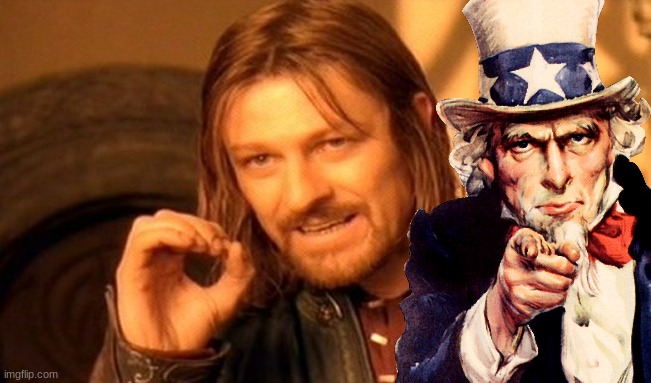 When Your Custom Character Appears in a Cutscene | image tagged in memes,one does not simply,uncle sam | made w/ Imgflip meme maker