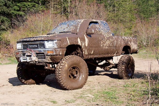muddy toyota | image tagged in muddy toyota | made w/ Imgflip meme maker