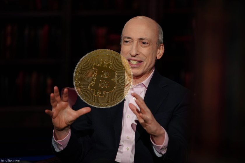 Ancient Aliens | image tagged in gary gensler,bitcoin | made w/ Imgflip meme maker