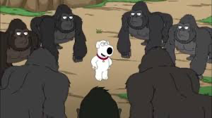 Brian in the gorilla pit Blank Meme Template