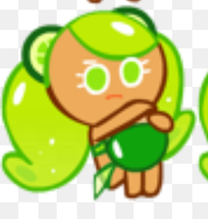 High Quality Lime Cookie Taking a Break Blank Meme Template