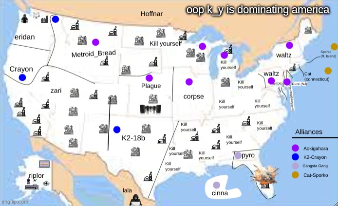 oop k_y is dominating america | made w/ Imgflip meme maker