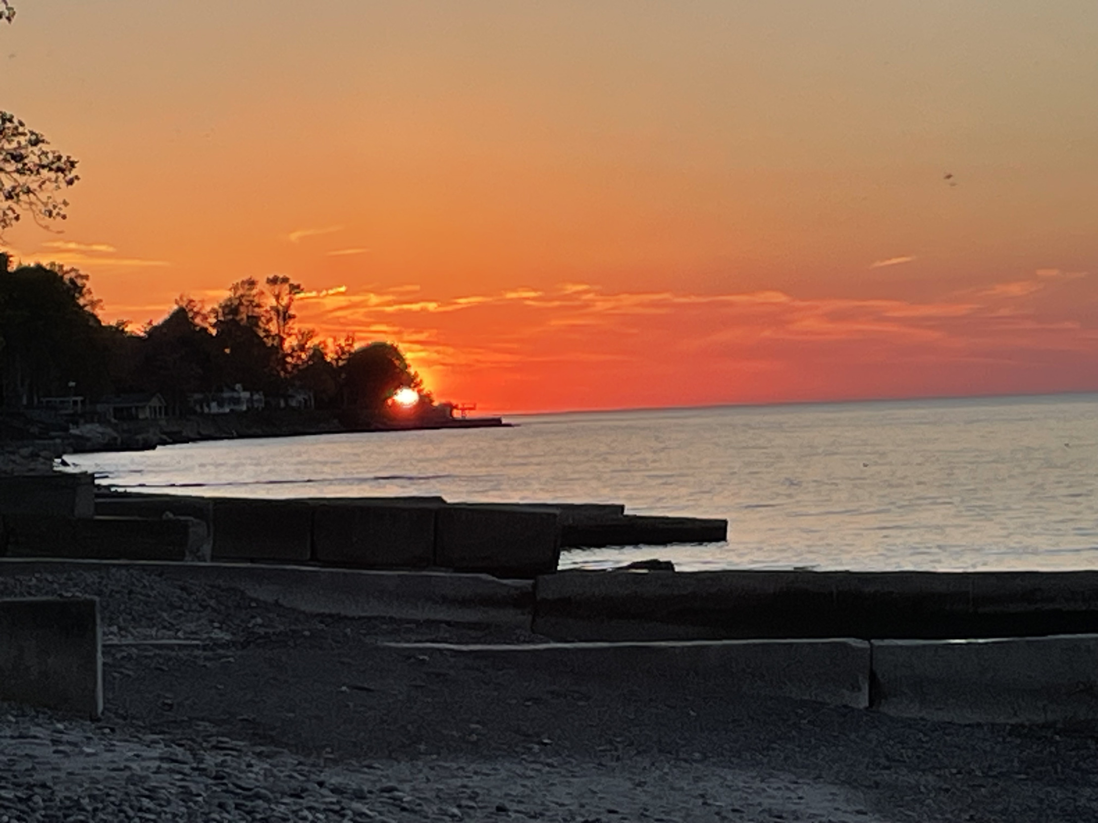 High Quality Fall sunset Blank Meme Template