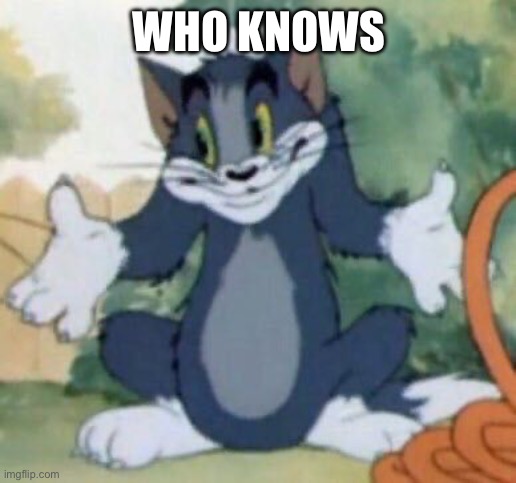 Tom and Jerry - Tom Who Knows | WHO KNOWS | image tagged in tom and jerry - tom who knows | made w/ Imgflip meme maker