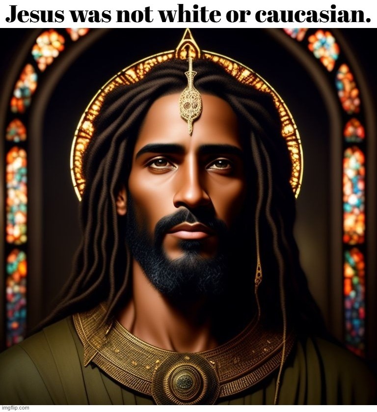 Jesus was not white or caucasian. | image tagged in jesus christ,olive skin,jewish guy,buddy christ | made w/ Imgflip meme maker