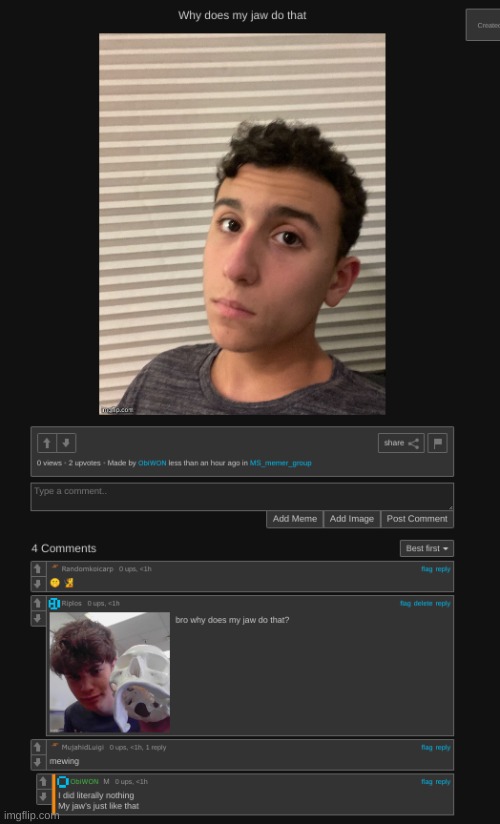 funni riplor comen | made w/ Imgflip meme maker