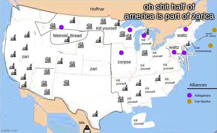 oh shit half of america is part of zarica | made w/ Imgflip meme maker