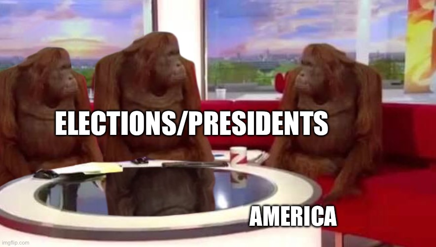Great country, not great presidents | ELECTIONS/PRESIDENTS; AMERICA | image tagged in where monkey | made w/ Imgflip meme maker