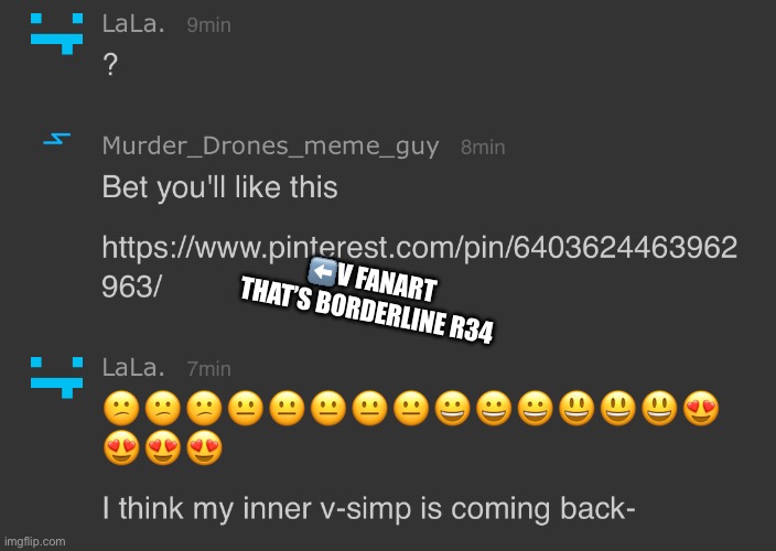 Thanks to him I’m a V simp again.. but calmer | ⬅️V FANART THAT’S BORDERLINE R34 | made w/ Imgflip meme maker