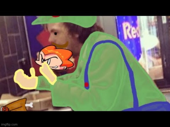 Overdue be like: | image tagged in fnf,luigi | made w/ Imgflip meme maker