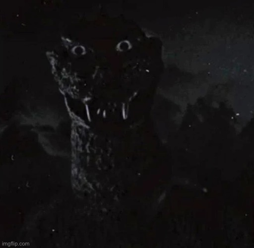 Godzilla staring | image tagged in godzilla staring | made w/ Imgflip meme maker
