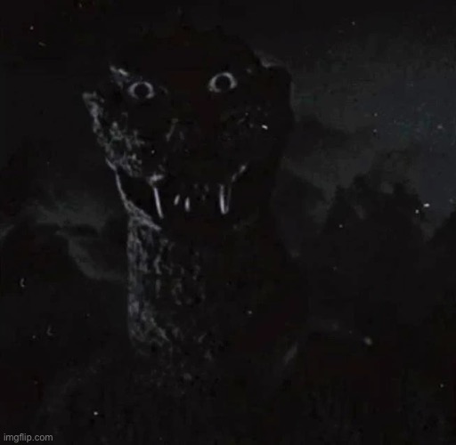 Godzilla staring | image tagged in godzilla staring | made w/ Imgflip meme maker