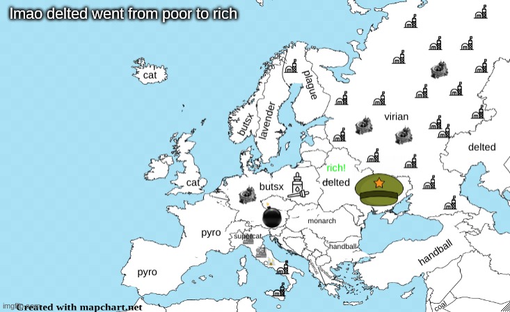lmao delted went from poor to rich | made w/ Imgflip meme maker