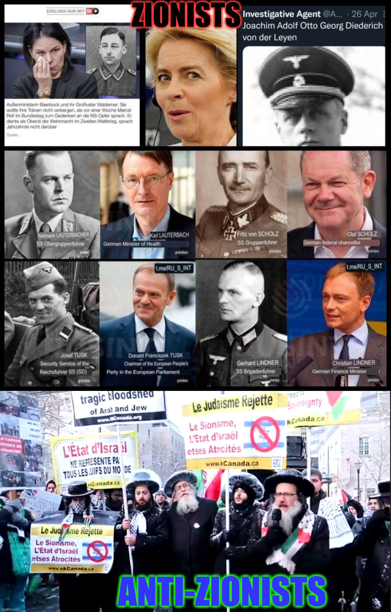 ZIONISTS; ANTI-ZIONISTS | made w/ Imgflip meme maker