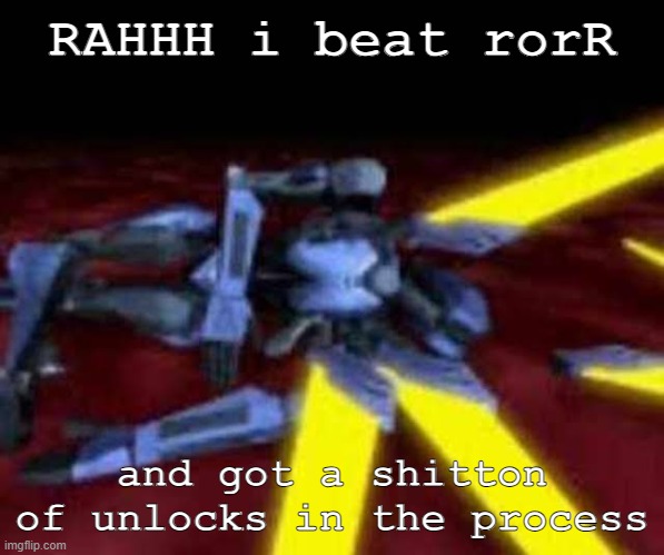 my first run as engi was my first win | RAHHH i beat rorR; and got a shitton of unlocks in the process | image tagged in his end was now | made w/ Imgflip meme maker