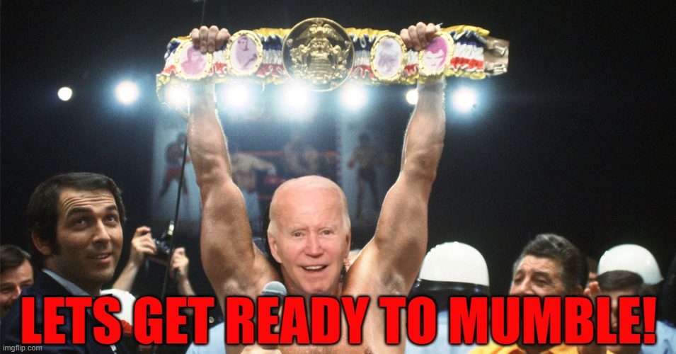 Rocky put together more understandable dialog | LETS GET READY TO MUMBLE! | image tagged in joe biden,biden,rocky,fjb,sylvester stallone,rocky victory | made w/ Imgflip meme maker