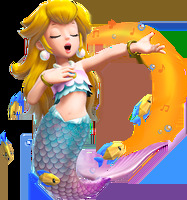 mermaid peach Blank Meme Template