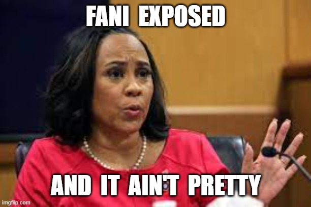 FANI  EXPOSED; AND  IT  AIN'T  PRETTY | image tagged in fani willis,election interference,georgia district attorney,fani | made w/ Imgflip meme maker