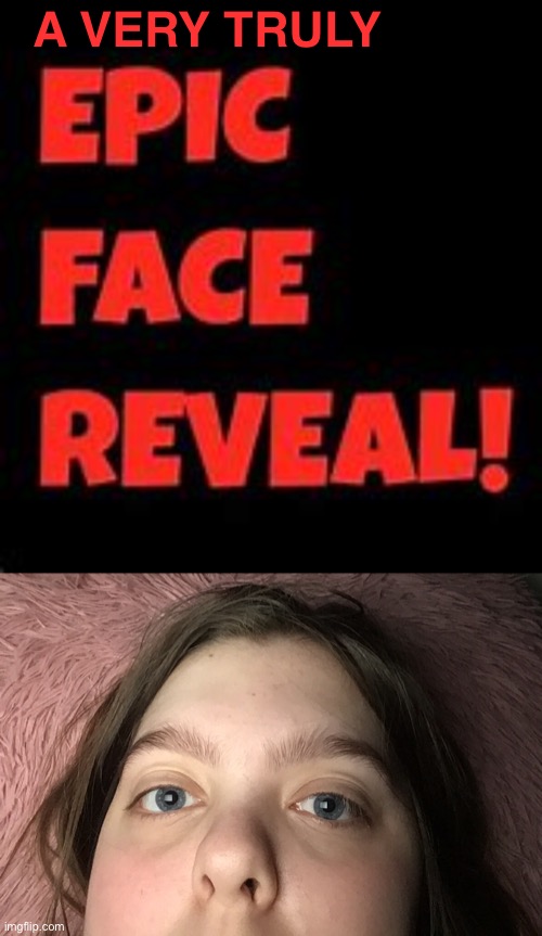 The | A VERY TRULY | image tagged in epic face reveal | made w/ Imgflip meme maker