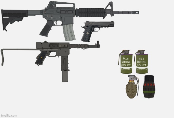 an Eroican Paratrooper/Tanker Crew (of the 13th - 98th Division) Loadout | image tagged in short white template,eroican,loadout,carbine,smg,military | made w/ Imgflip meme maker